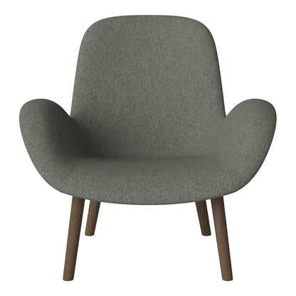 Fauteuil Seed Lounge - Rembourré - Base en chêne huilé, foncé
