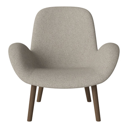 Fauteuil Seed Lounge - Rembourré - Base en chêne huilé, foncé