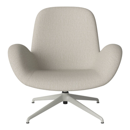 Fauteuil Seed Lounge - Rembourré - Piètement 4 branches - Acier laqué gris