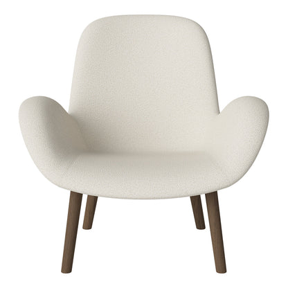 Fauteuil Seed Lounge - Rembourré - Base en chêne huilé, foncé