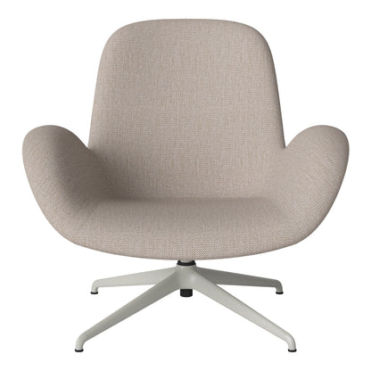 Fauteuil Seed Lounge - Rembourré - Piètement 4 branches - Acier laqué gris