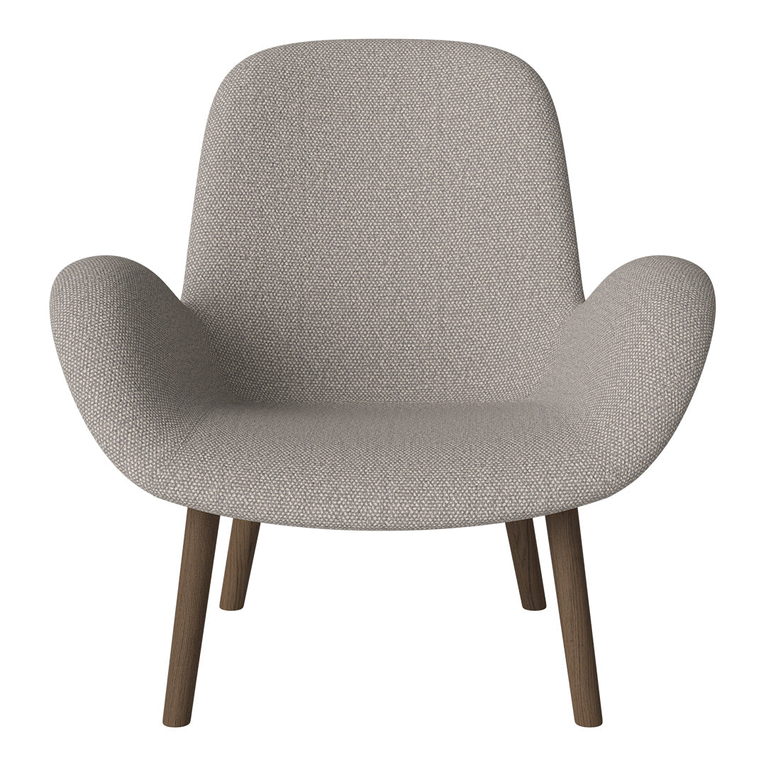 Fauteuil Seed Lounge - Rembourré - Base en chêne huilé, foncé