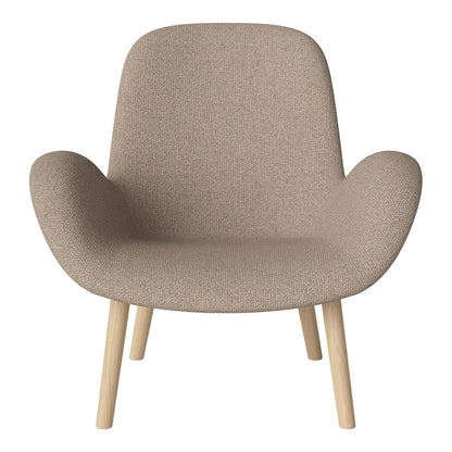 Fauteuil Seed Lounge - Rembourré - Piètement en chêne huilé, pigmenté blanc