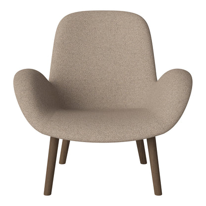 Fauteuil Seed Lounge - Rembourré - Base en chêne huilé, foncé