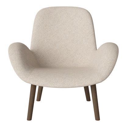 Fauteuil Seed Lounge - Rembourré - Base en chêne huilé, foncé