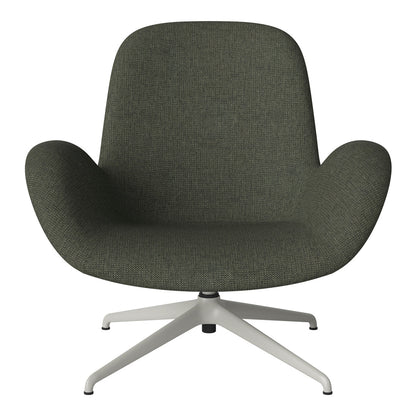 Fauteuil Seed Lounge - Rembourré - Piètement 4 branches - Acier laqué gris