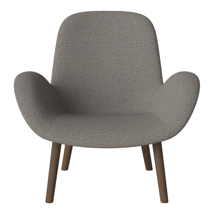 Fauteuil Seed Lounge - Rembourré - Base en chêne huilé, foncé