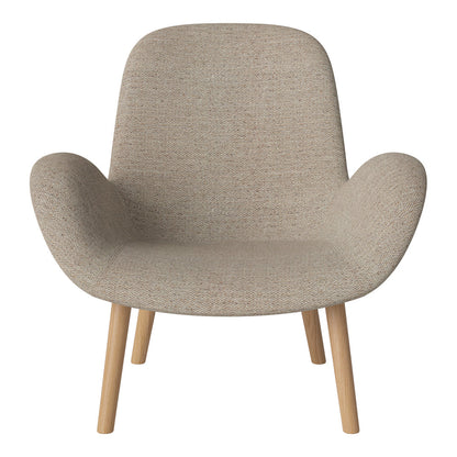 Fauteuil Seed Lounge - Rembourré - Piètement en chêne huilé