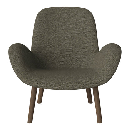 Fauteuil Seed Lounge - Rembourré - Base en chêne huilé, foncé