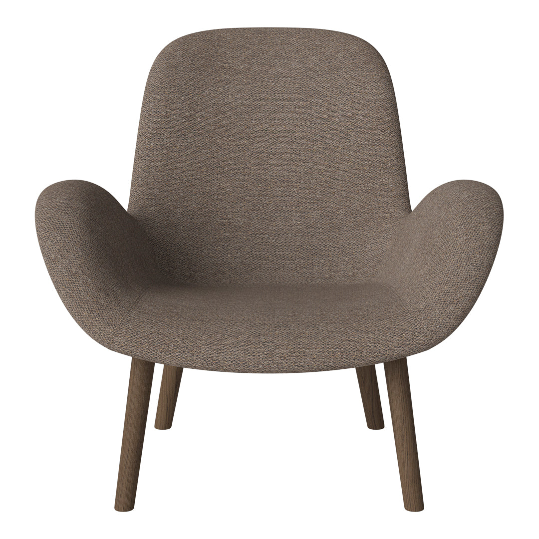 Fauteuil Seed Lounge - Rembourré - Base en chêne huilé, foncé