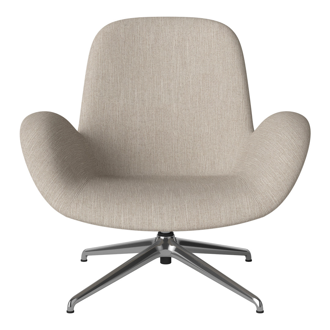 Fauteuil Seed Lounge - Rembourré - Piètement 4 branches - Chrome