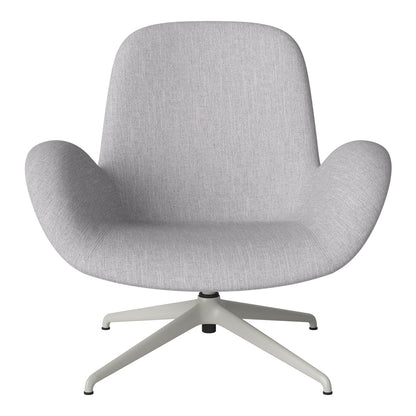 Fauteuil Seed Lounge - Rembourré - Piètement 4 branches - Acier laqué gris