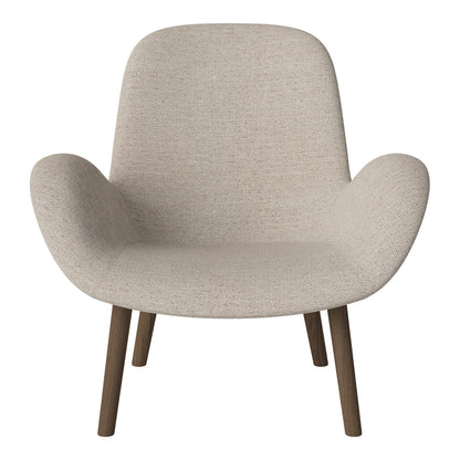 Fauteuil Seed Lounge - Rembourré - Base en chêne huilé, foncé