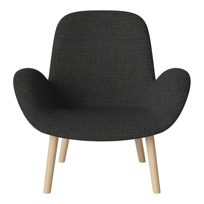 Fauteuil Seed Lounge - Rembourré - Piètement en chêne huilé, pigmenté blanc