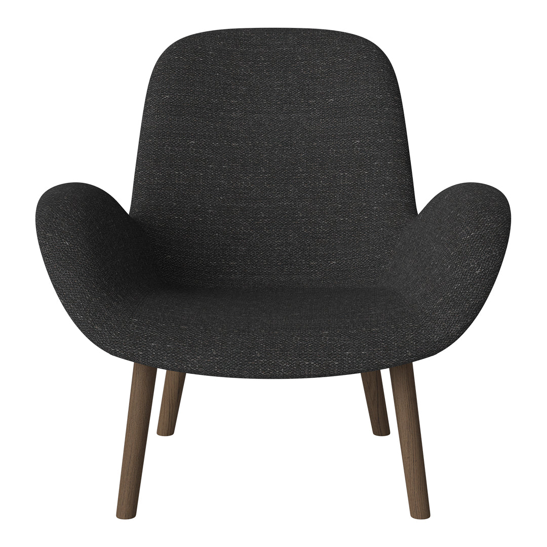 Fauteuil Seed Lounge - Rembourré - Base en chêne huilé, foncé