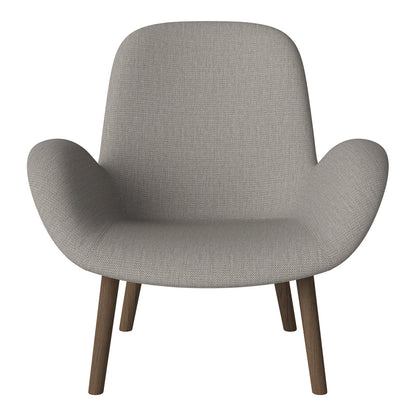 Fauteuil Seed Lounge - Rembourré - Base en chêne huilé, foncé