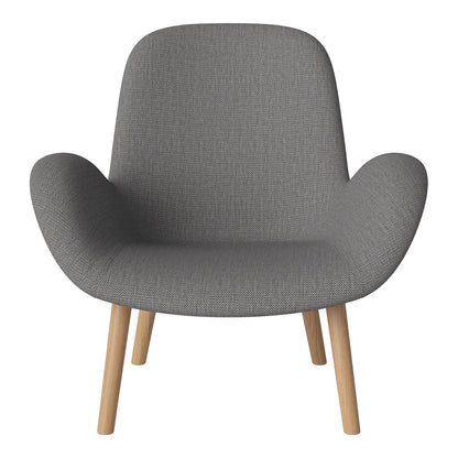 Fauteuil Seed Lounge - Rembourré - Piètement en chêne huilé