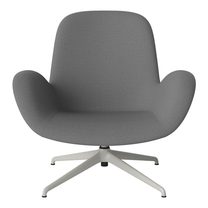 Fauteuil Seed Lounge - Rembourré - Piètement 4 branches - Acier laqué gris