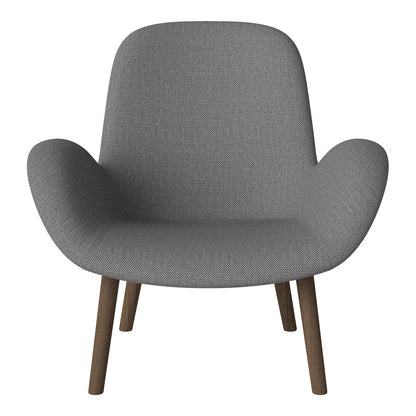 Fauteuil Seed Lounge - Rembourré - Base en chêne huilé, foncé