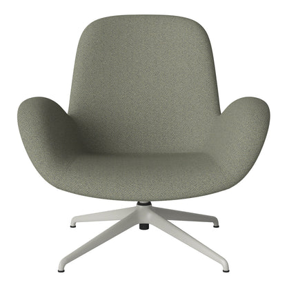 Fauteuil Seed Lounge - Rembourré - Piètement 4 branches - Acier laqué gris