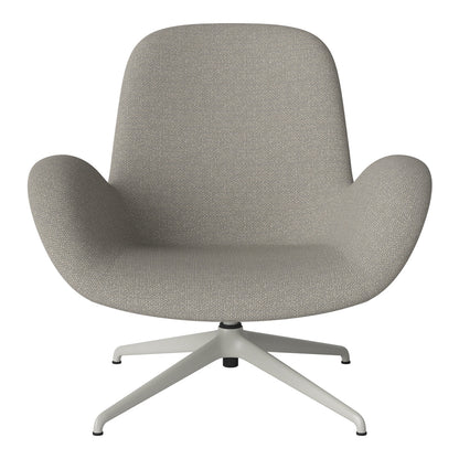 Fauteuil Seed Lounge - Rembourré - Piètement 4 branches - Acier laqué gris