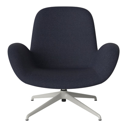 Fauteuil Seed Lounge - Rembourré - Piètement 4 branches - Acier laqué gris