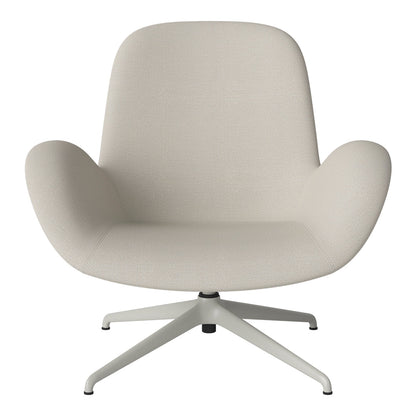 Fauteuil Seed Lounge - Rembourré - Piètement 4 branches - Acier laqué gris