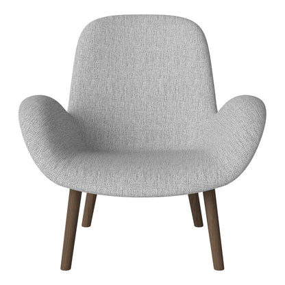 Fauteuil Seed Lounge - Rembourré - Base en chêne huilé, foncé