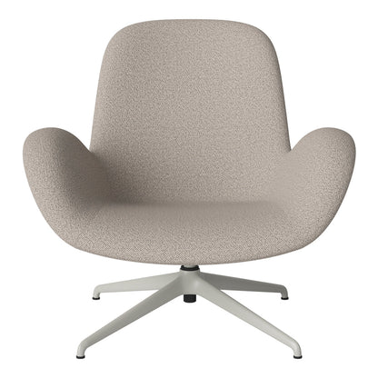Fauteuil Seed Lounge - Rembourré - Piètement 4 branches - Acier laqué gris