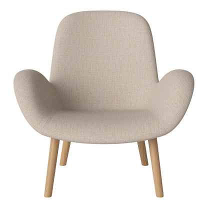 Fauteuil Seed Lounge - Rembourré - Piètement en chêne huilé