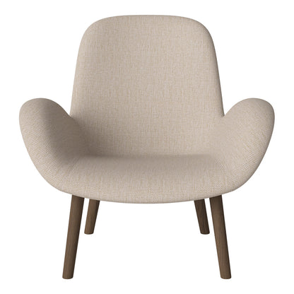 Fauteuil Seed Lounge - Rembourré - Base en chêne huilé, foncé