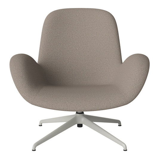 Fauteuil Seed Lounge - Rembourré - Piètement 4 branches - Acier laqué gris