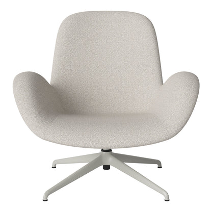 Fauteuil Seed Lounge - Rembourré - Piètement 4 branches - Acier laqué gris