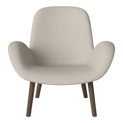 Fauteuil Seed Lounge - Rembourré - Base en chêne huilé, foncé
