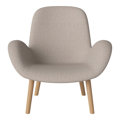Fauteuil Seed Lounge - Rembourré - Piètement en chêne huilé