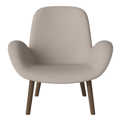 Fauteuil Seed Lounge - Rembourré - Base en chêne huilé, foncé