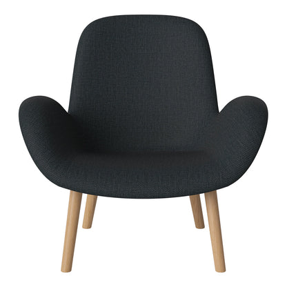 Fauteuil Seed Lounge - Rembourré - Piètement en chêne huilé