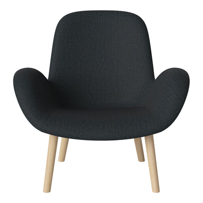 Fauteuil Seed Lounge - Rembourré - Piètement en chêne huilé, pigmenté blanc