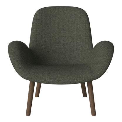 Fauteuil Seed Lounge - Rembourré - Base en chêne huilé, foncé