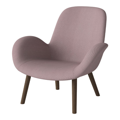 Fauteuil Seed Lounge - Rembourré - Base en chêne huilé, foncé