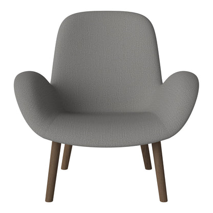 Fauteuil Seed Lounge - Rembourré - Base en chêne huilé, foncé