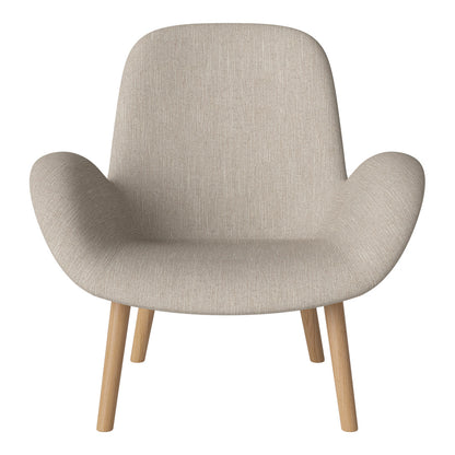 Fauteuil Seed Lounge - Rembourré - Piètement en chêne huilé