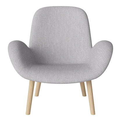 Fauteuil Seed Lounge - Rembourré - Piètement en chêne huilé, pigmenté blanc