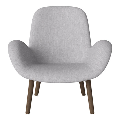 Fauteuil Seed Lounge - Rembourré - Base en chêne huilé, foncé