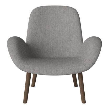 Fauteuil Seed Lounge - Rembourré - Base en chêne huilé, foncé
