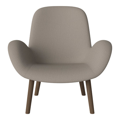 Fauteuil Seed Lounge - Rembourré - Base en chêne huilé, foncé