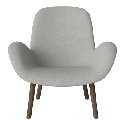 Fauteuil Seed Lounge - Rembourré - Base en chêne huilé, foncé