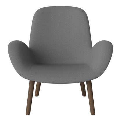 Fauteuil Seed Lounge - Rembourré - Base en chêne huilé, foncé