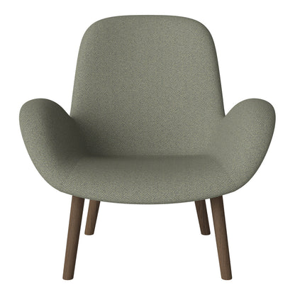 Fauteuil Seed Lounge - Rembourré - Base en chêne huilé, foncé