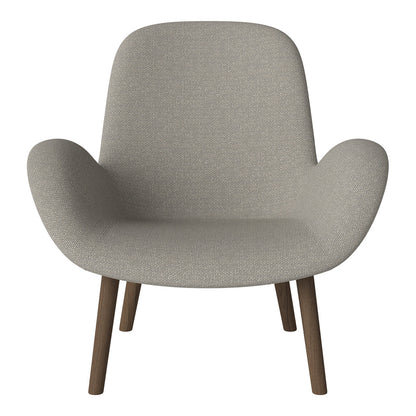 Fauteuil Seed Lounge - Rembourré - Base en chêne huilé, foncé